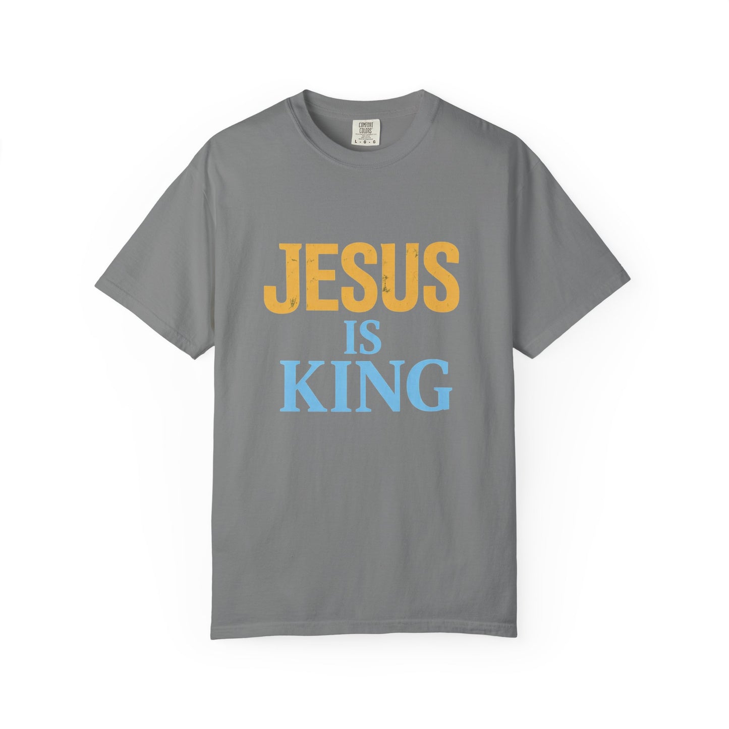 Jesus is King-Classic contrast tee