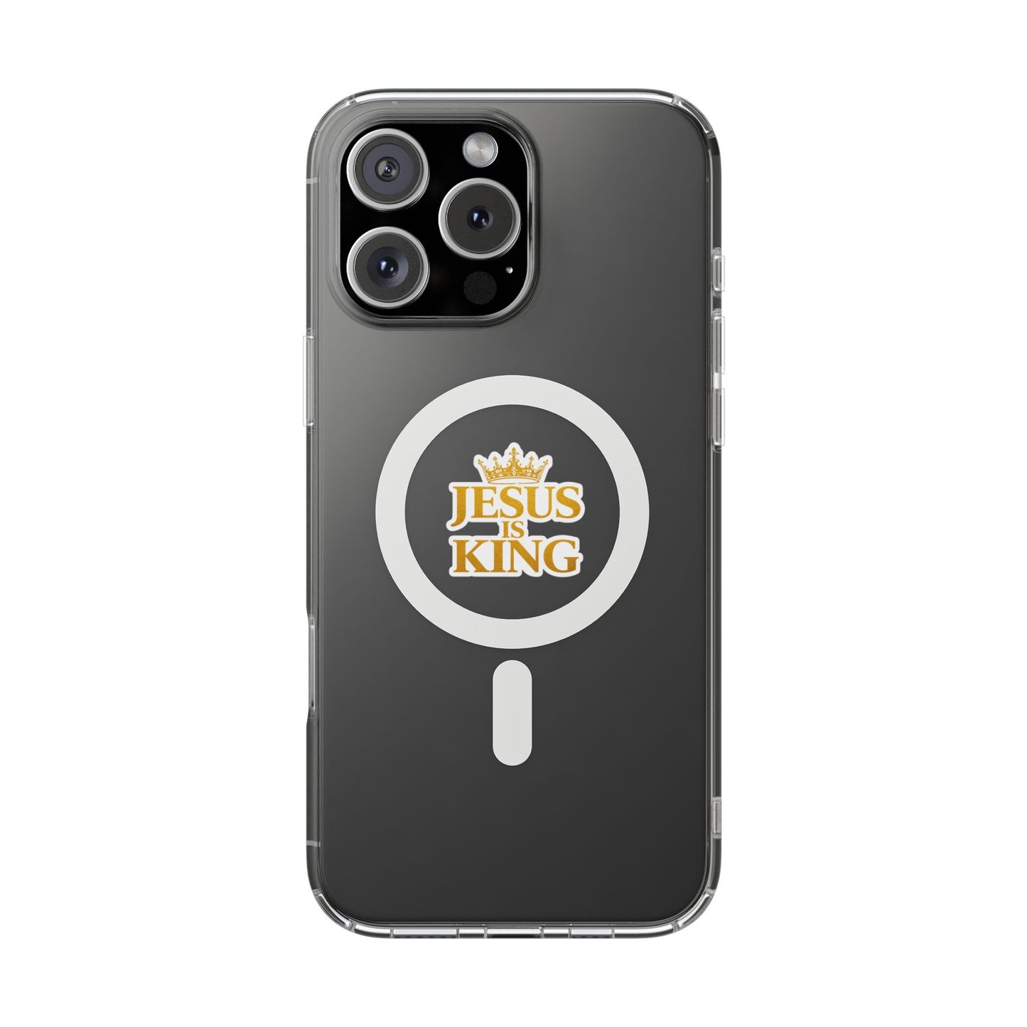 Jesus is King  — Clear Magnetic Phone Case