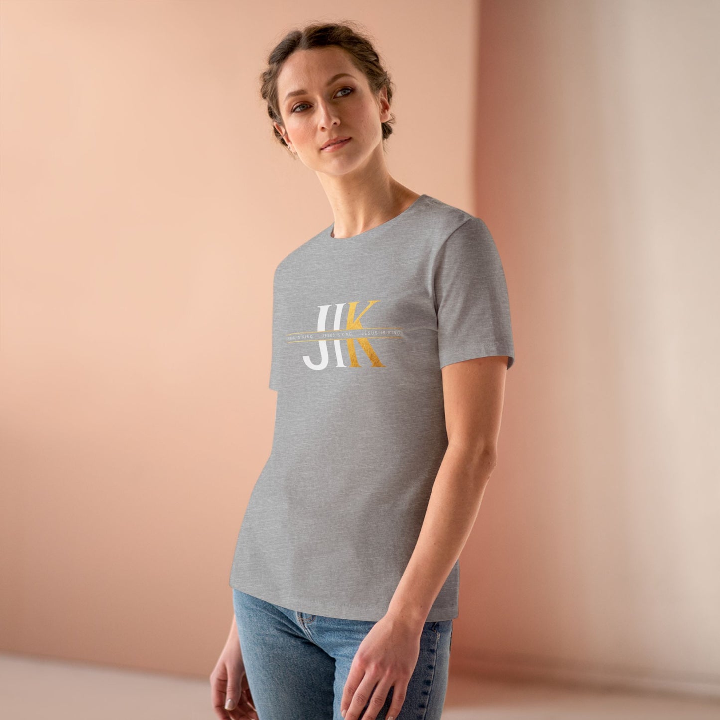 JIK Women's Tee  - Minimal Gold Graphic