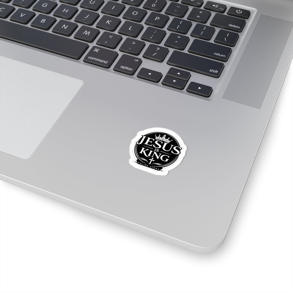 Jesus Is King Kiss —Cut Sticker