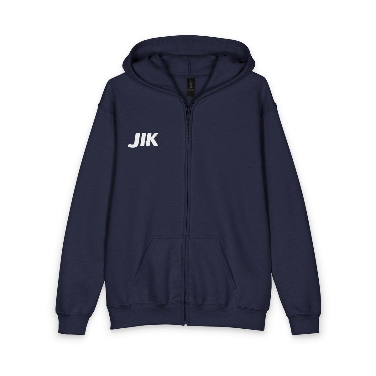 JIK Youth Vertical Cross Zip Hoodie