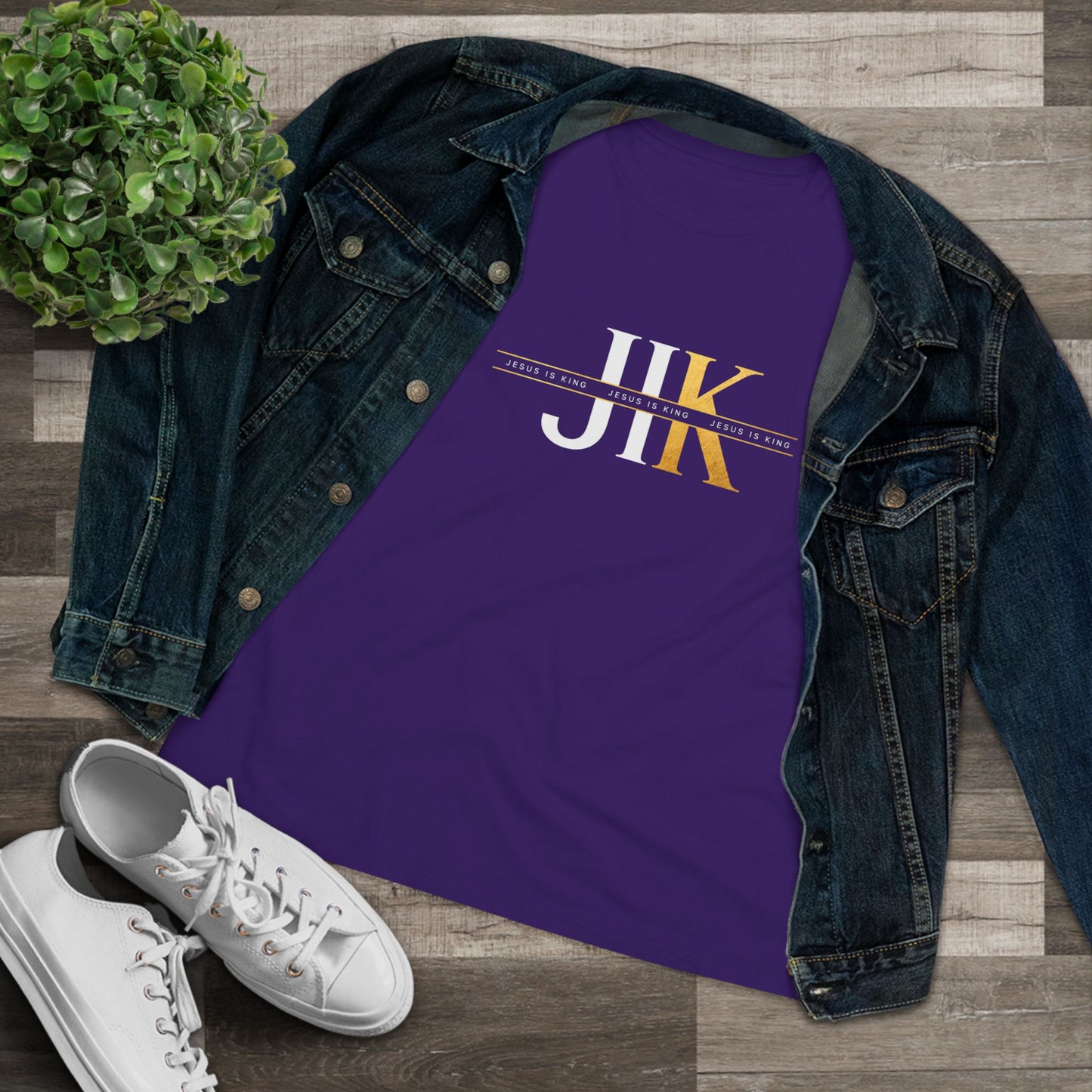 JIK Women's Tee  - Minimal Gold Graphic