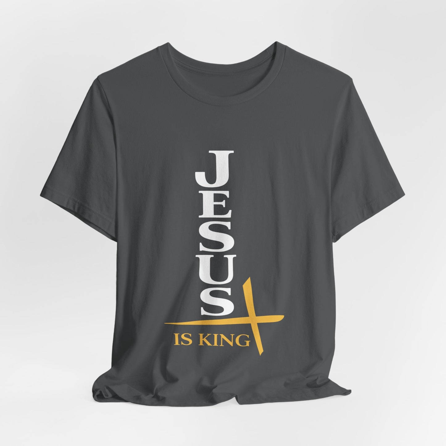 Jesus Is King — Vertical Cross Tee (JIK Back)