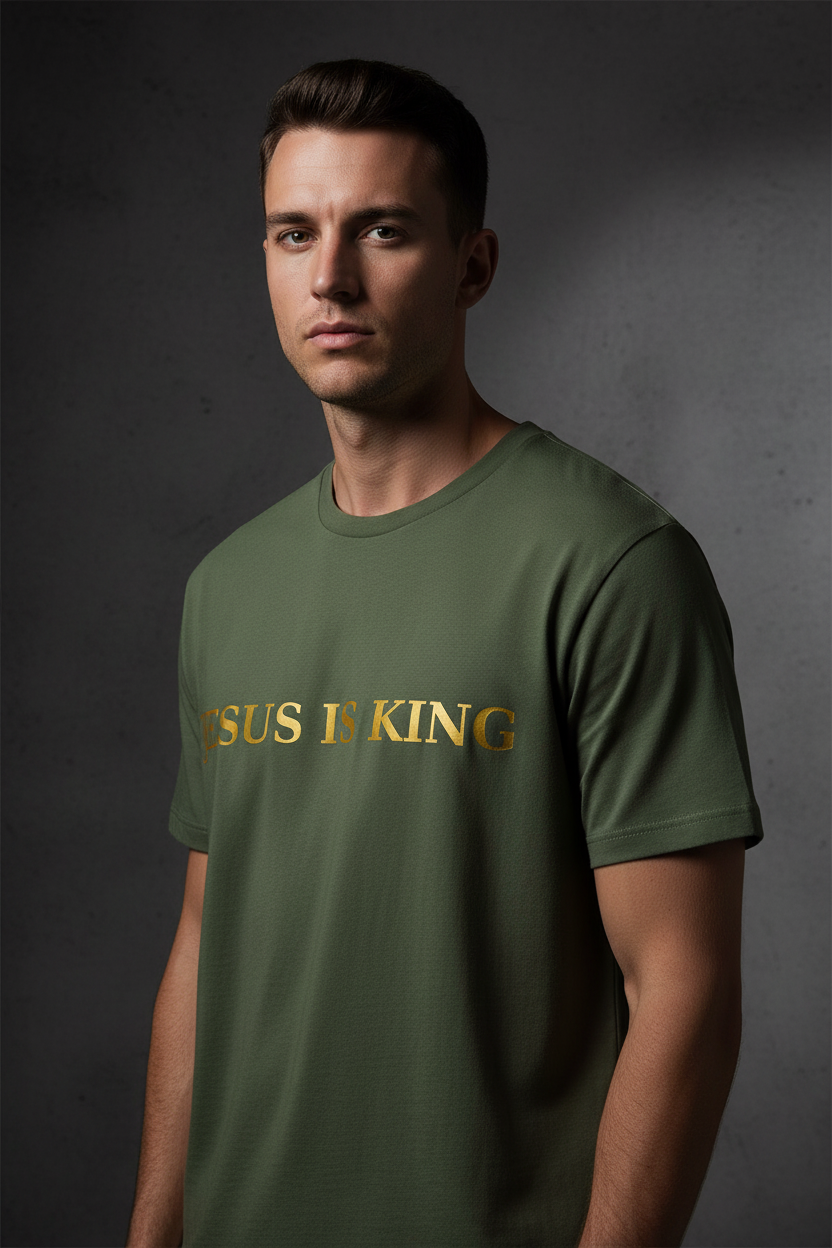 Signature Minimal “Jesus Is King” Tee