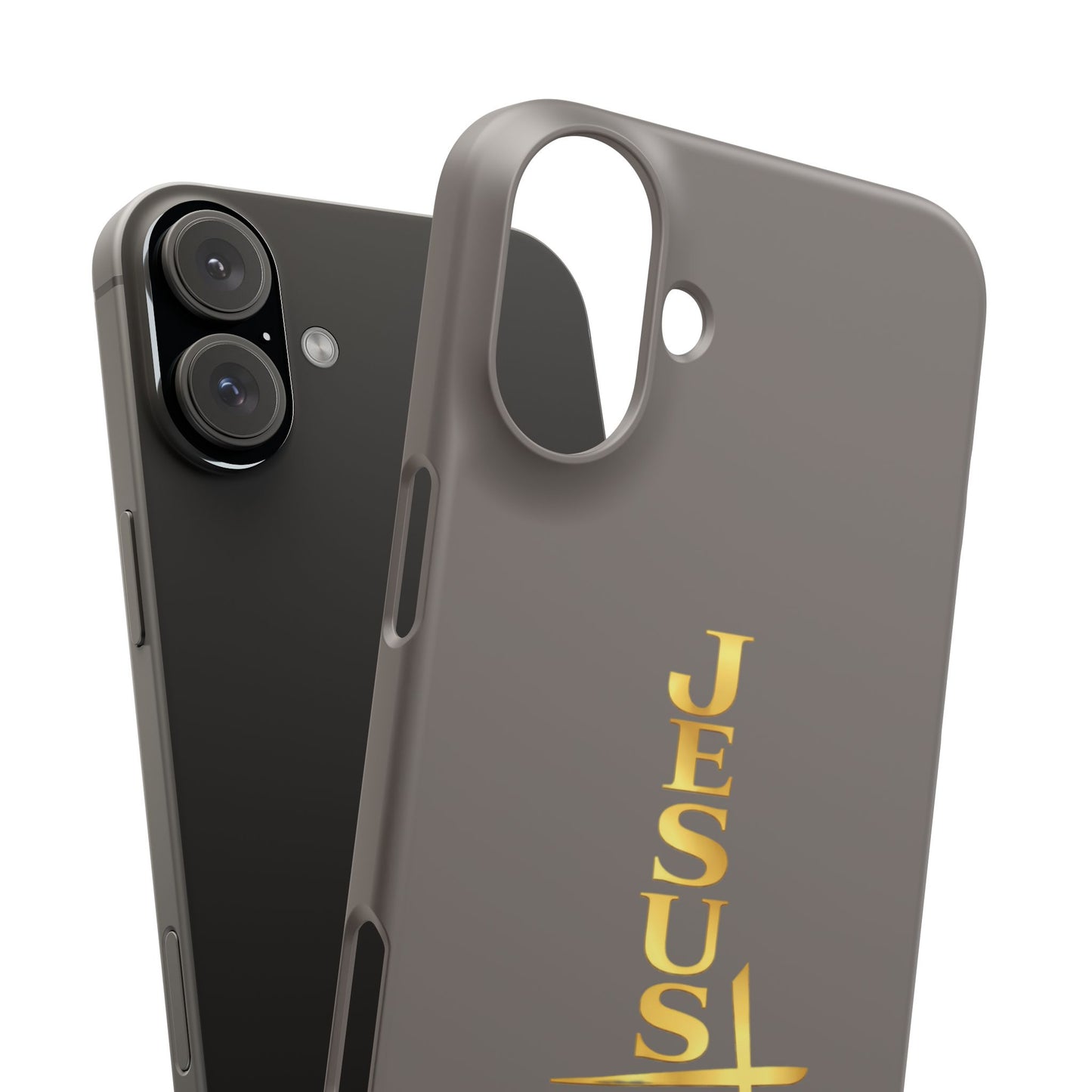 Jesus Is King — Gray Snap Phone Cover