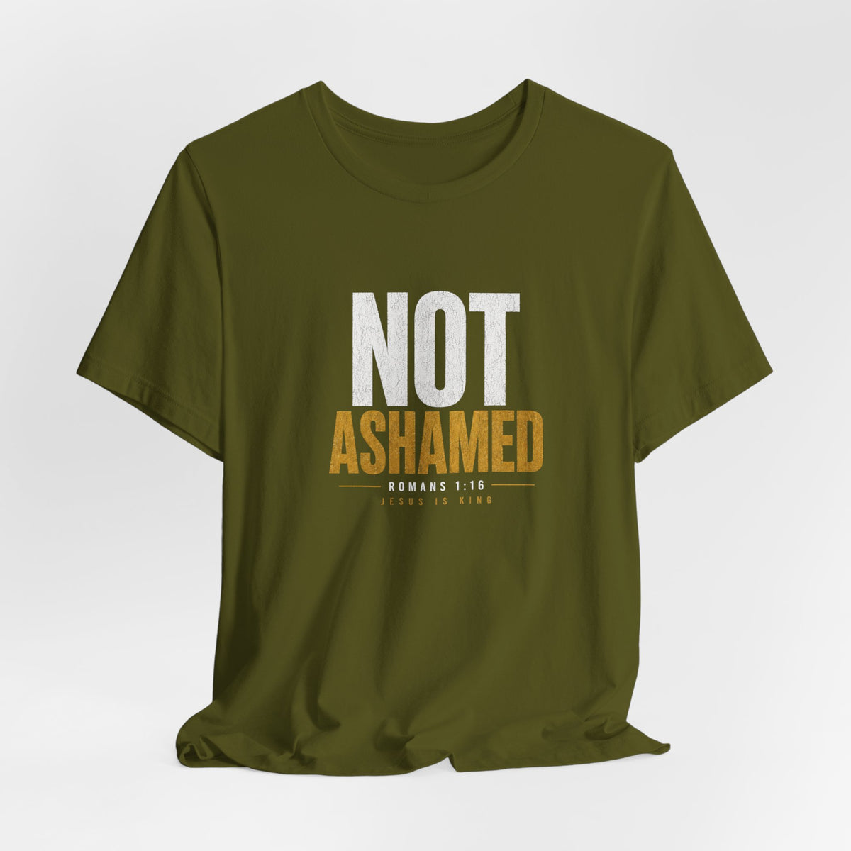 JIK "Not Ashamed" Military Colors Men's Tee
