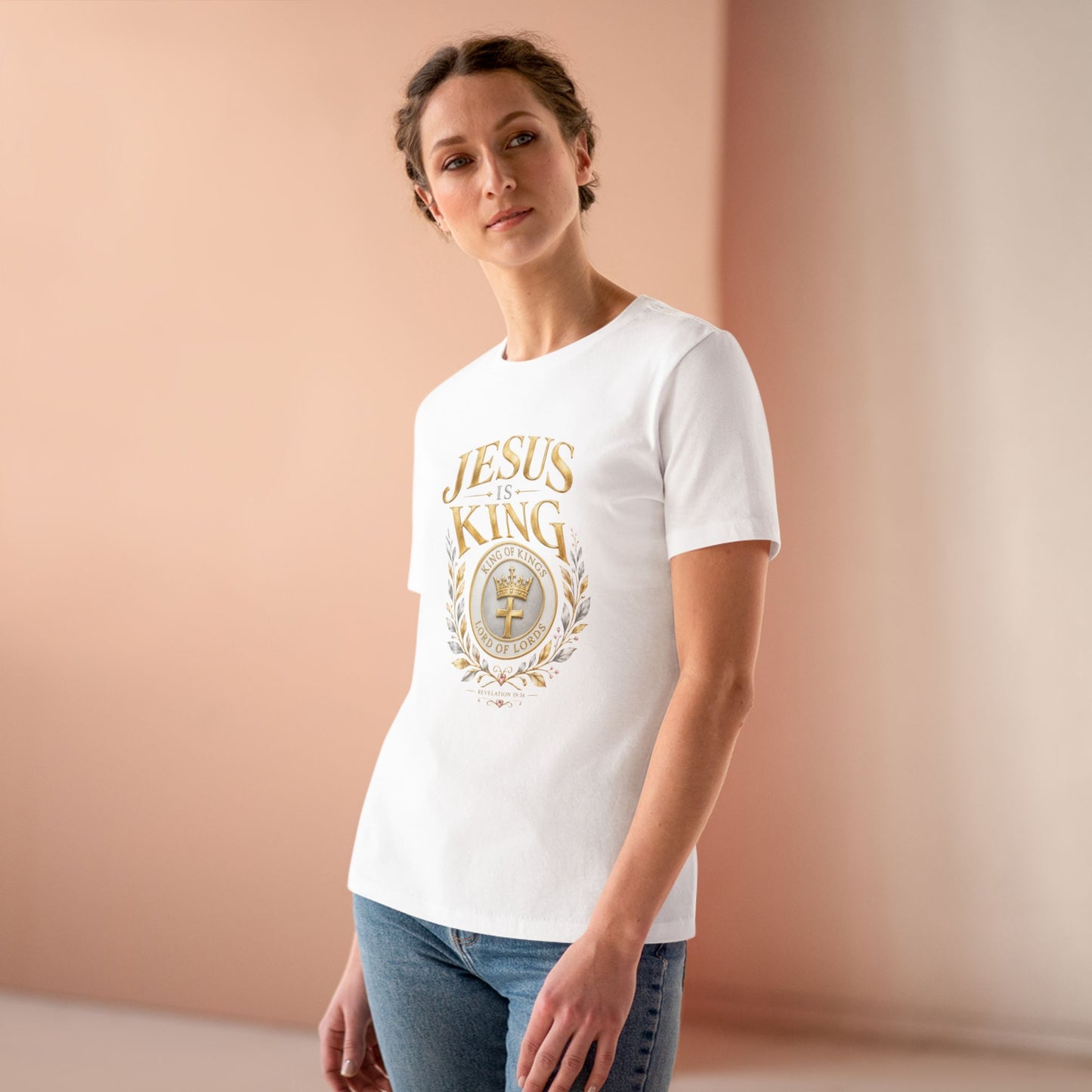 Jesus Is King Crown  —Women's Tee