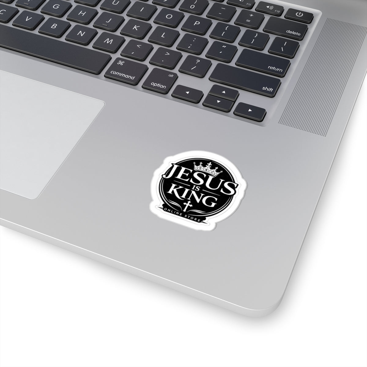 Jesus Is King Kiss —Cut Sticker