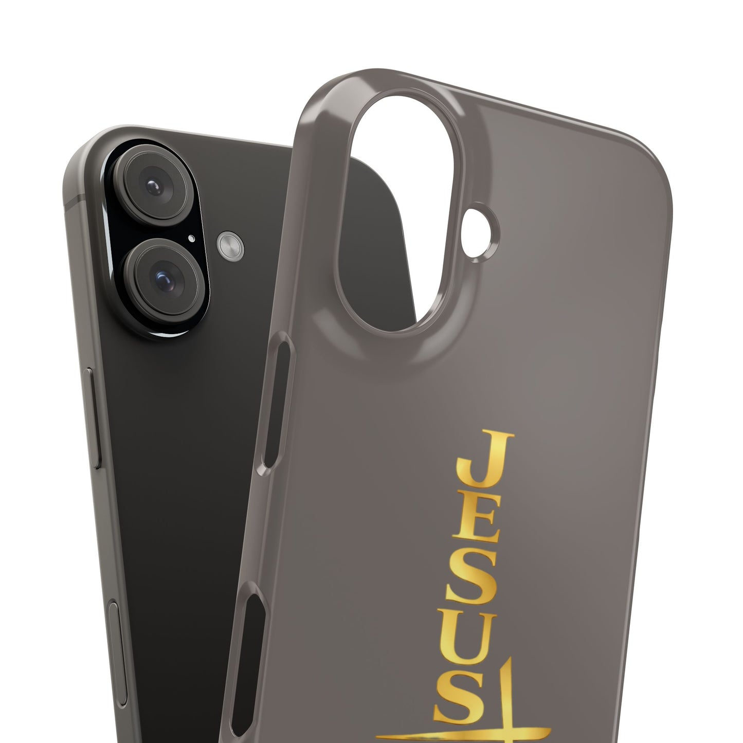 Jesus Is King — Gray Snap Phone Cover