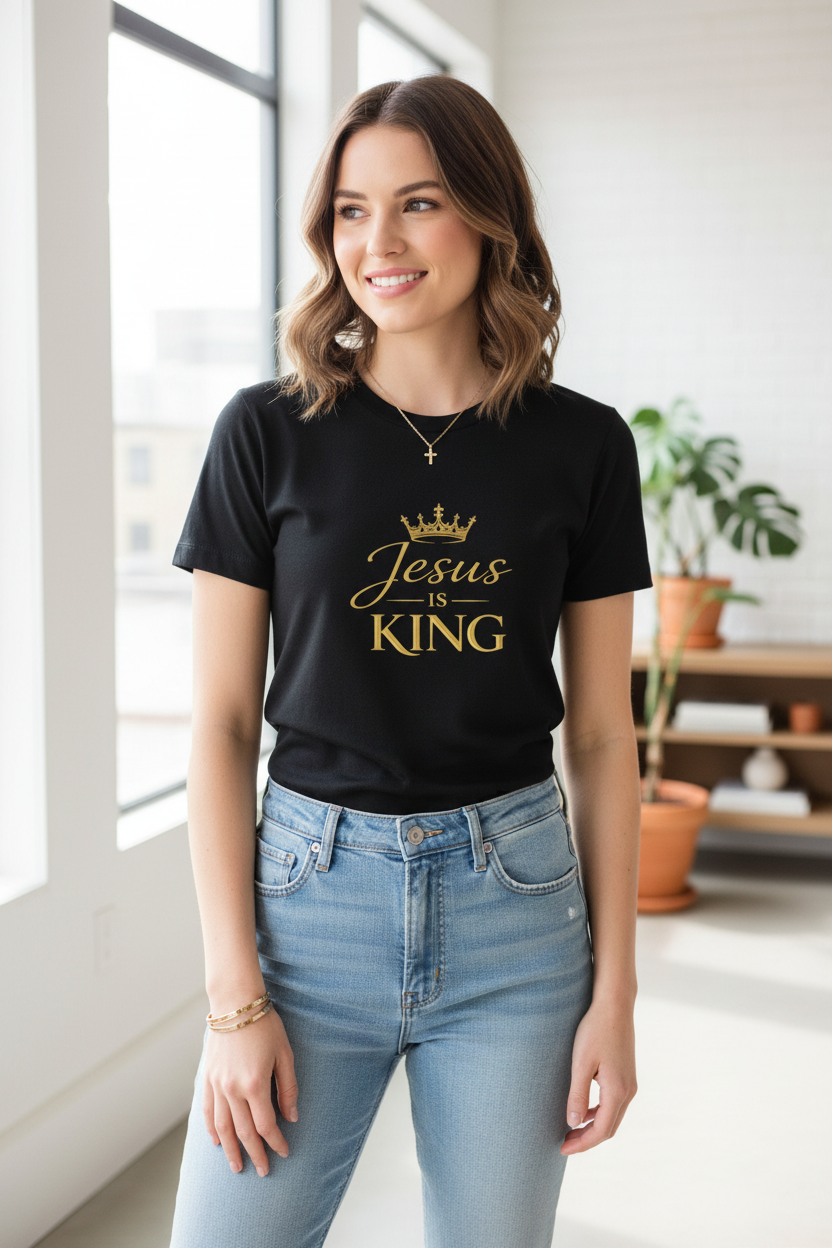Jesus Is King — Crowned Grace Women’s Tee