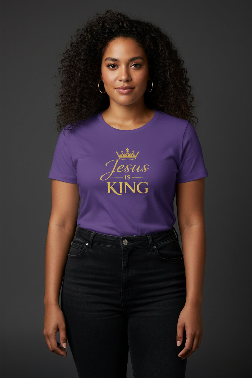 Jesus Is King — Crowned Grace Women’s Tee