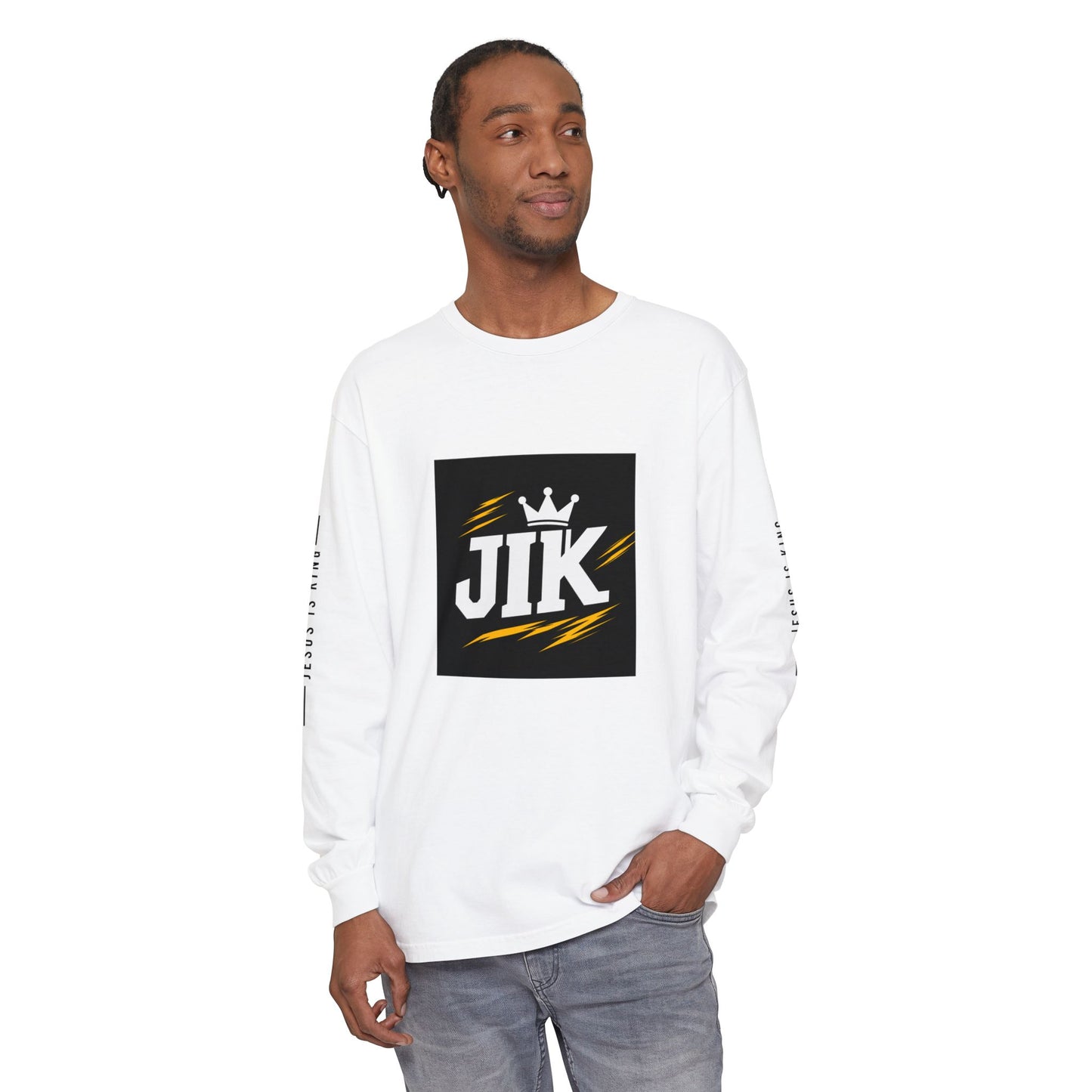 JIK Crown Long Sleeve — Bold Men's Tee