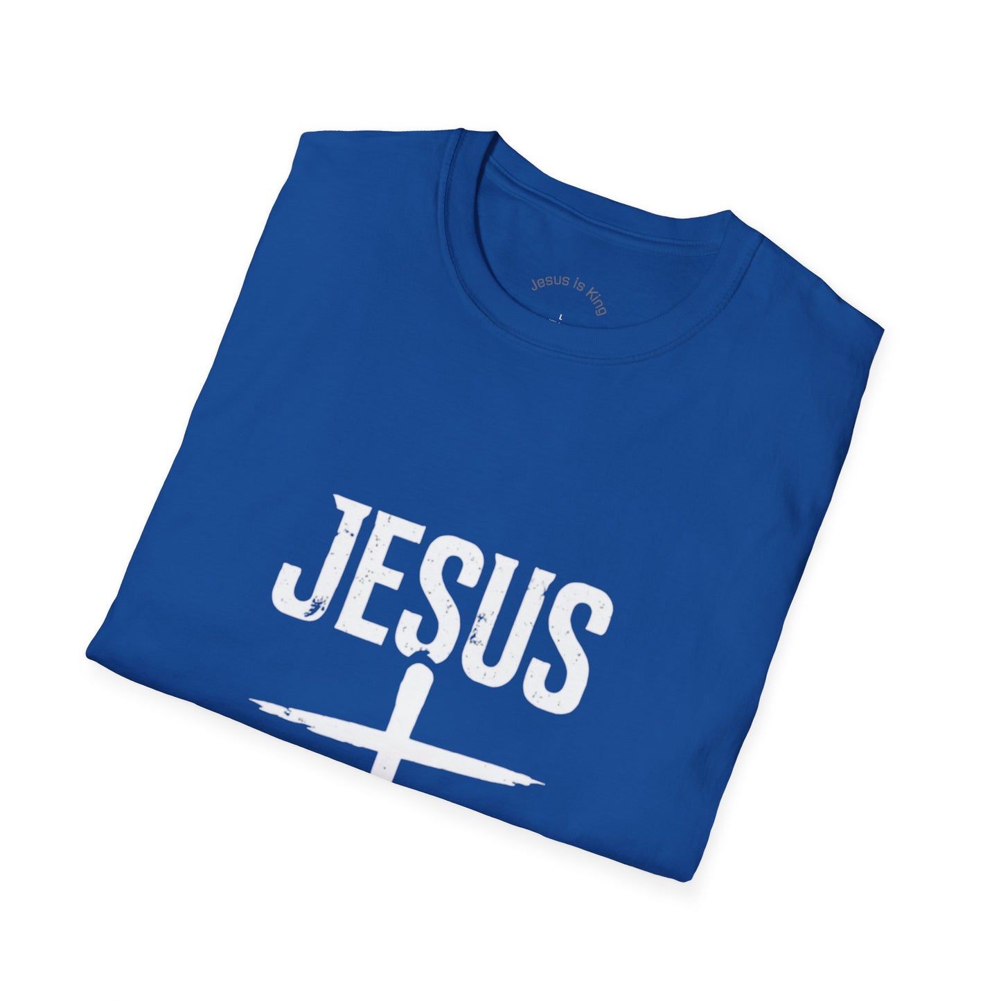 Cross Mark “Jesus Is King” —  Unisex Tee