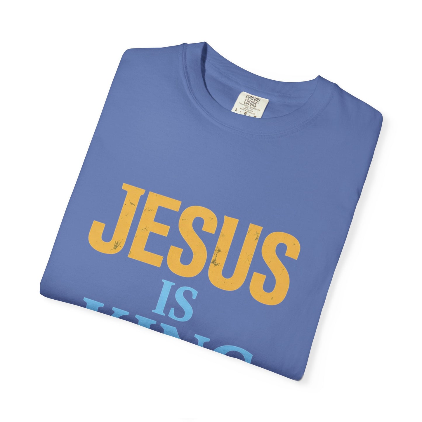 Jesus is King-Classic contrast tee