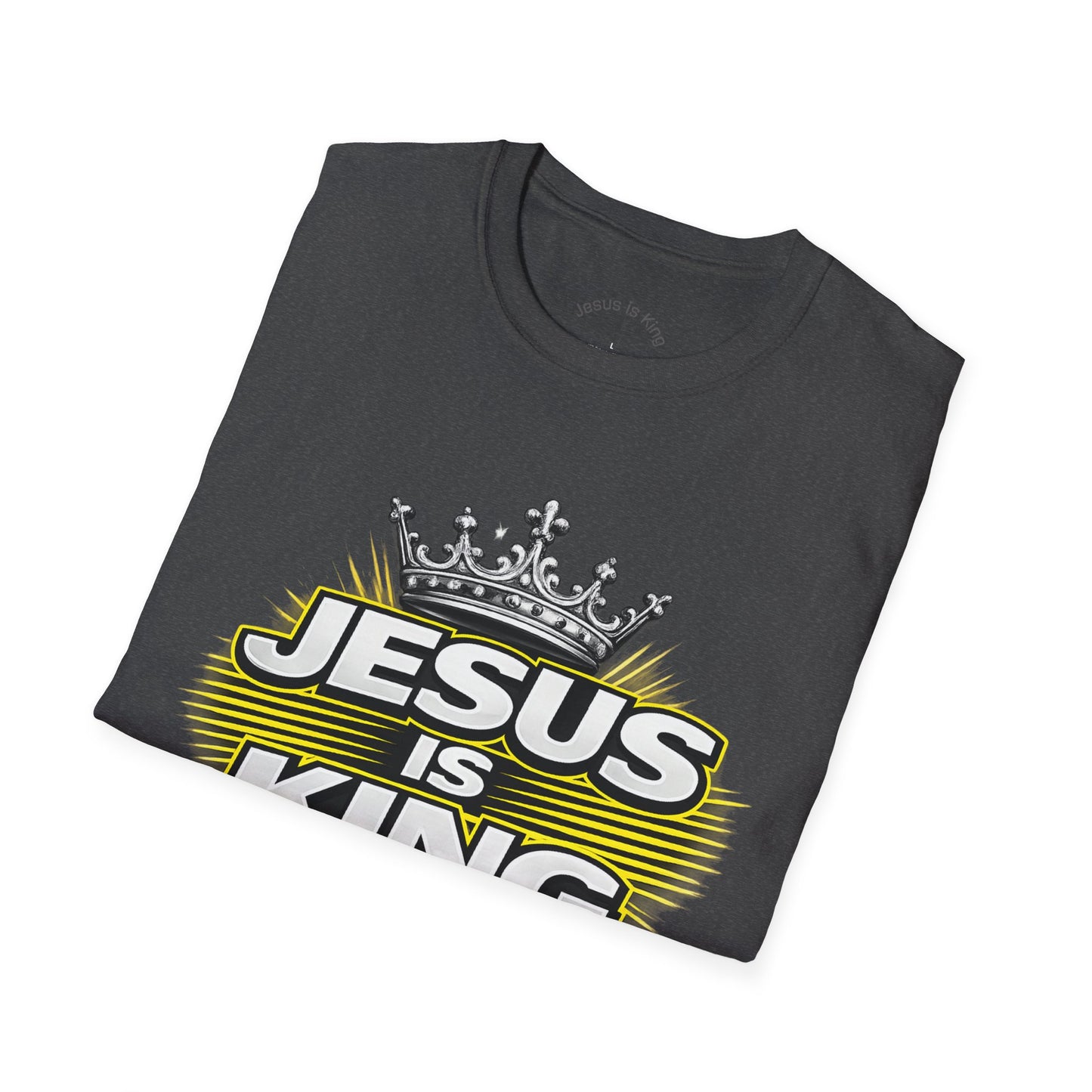 Jesus Is King  — Graphic Tee with Crown