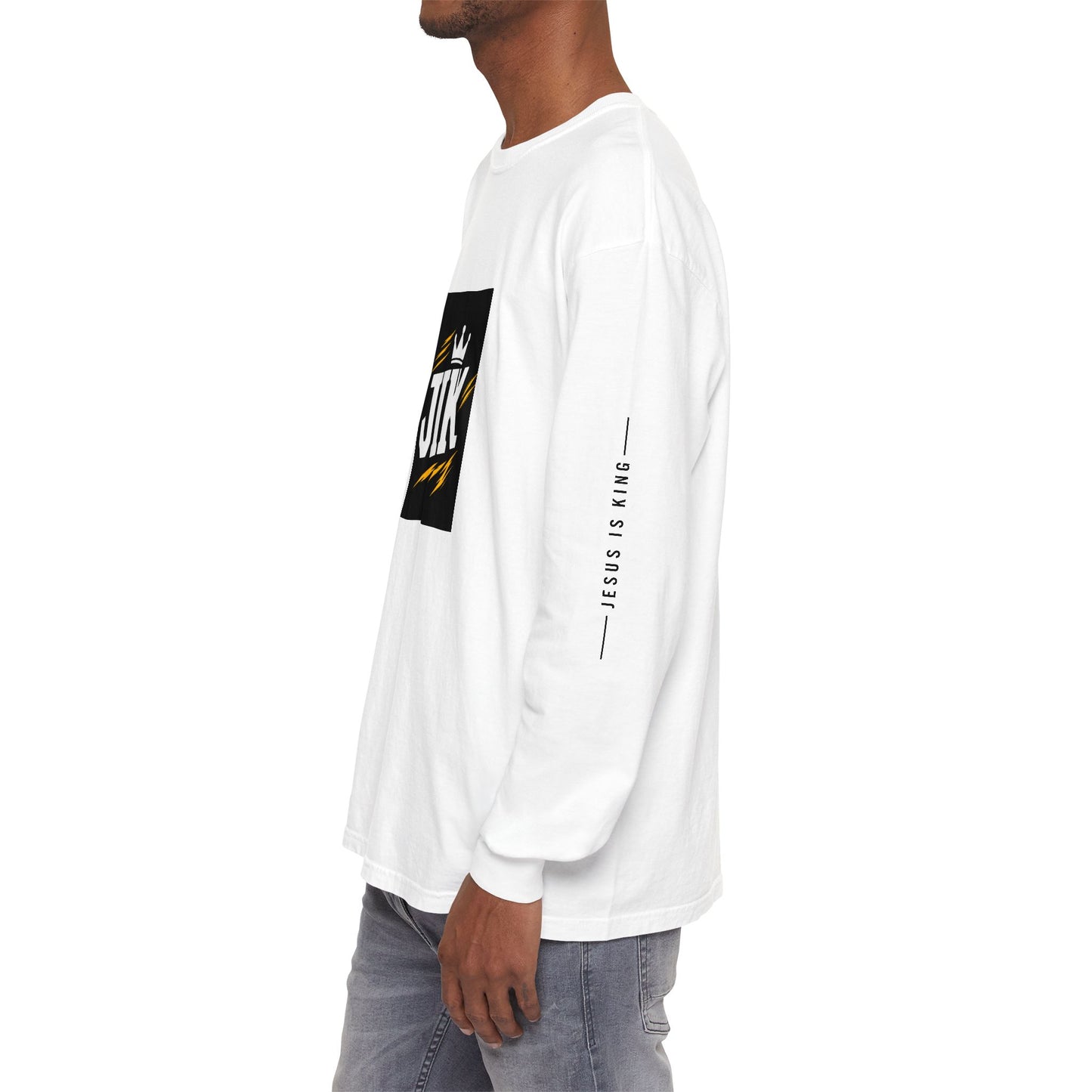 JIK Crown Long Sleeve — Bold Men's Tee