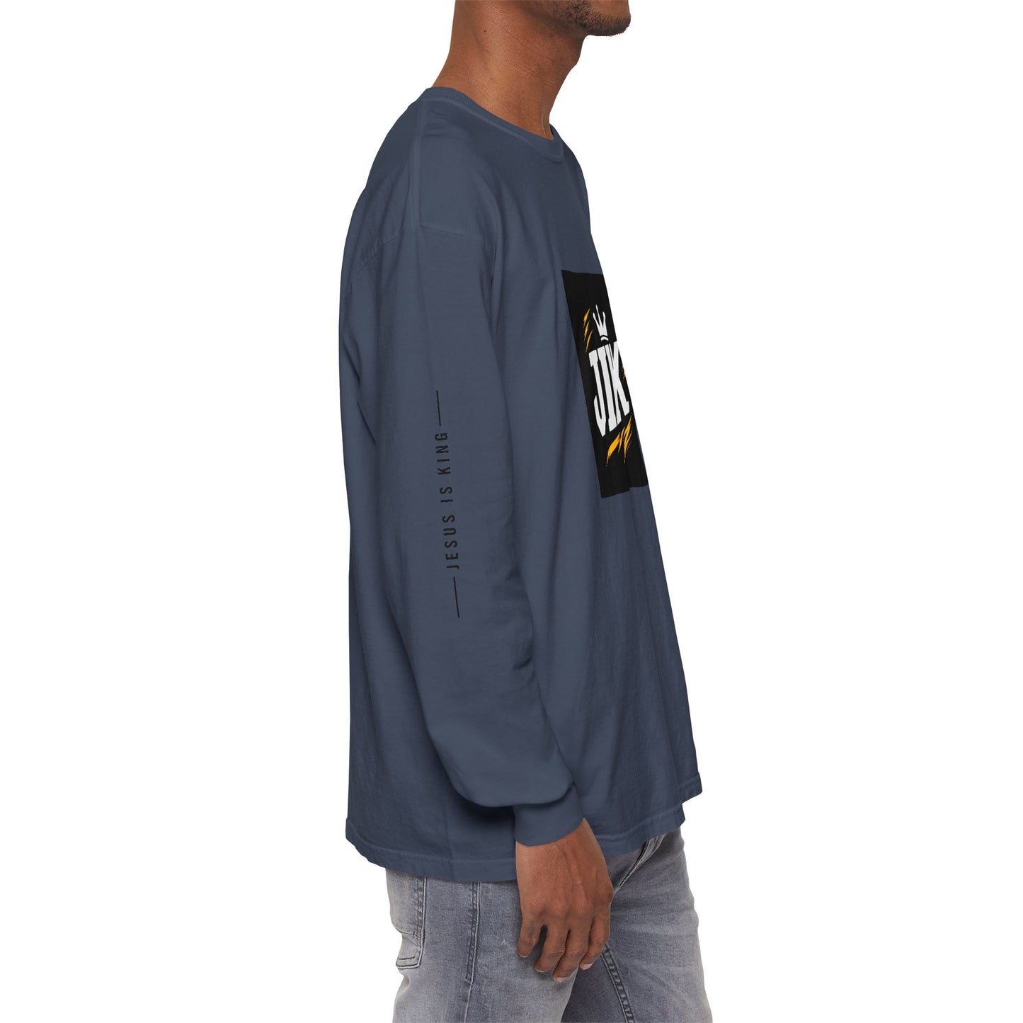 JIK Crown Long Sleeve — Bold Men's Tee