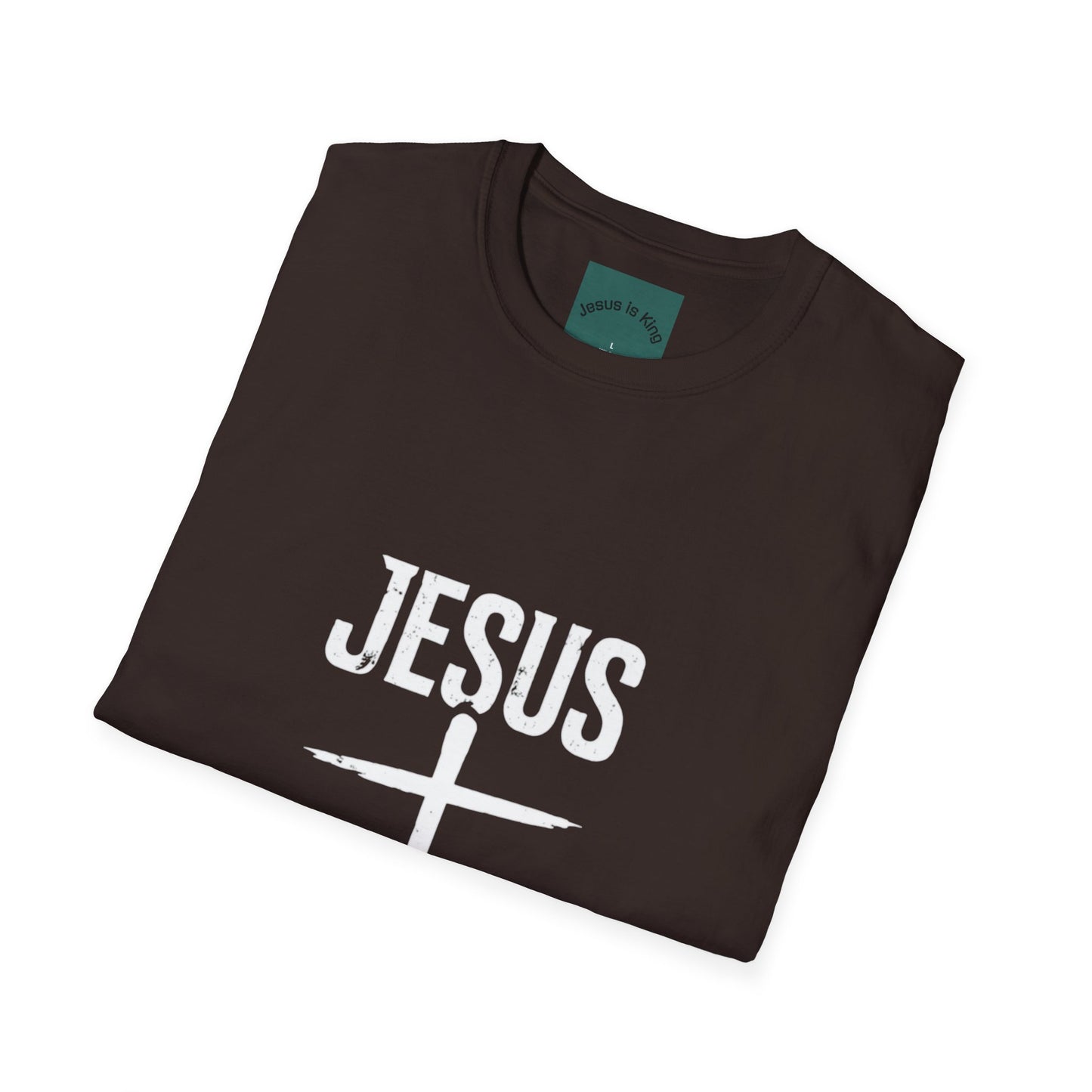 Cross Mark “Jesus Is King” —  Unisex Tee