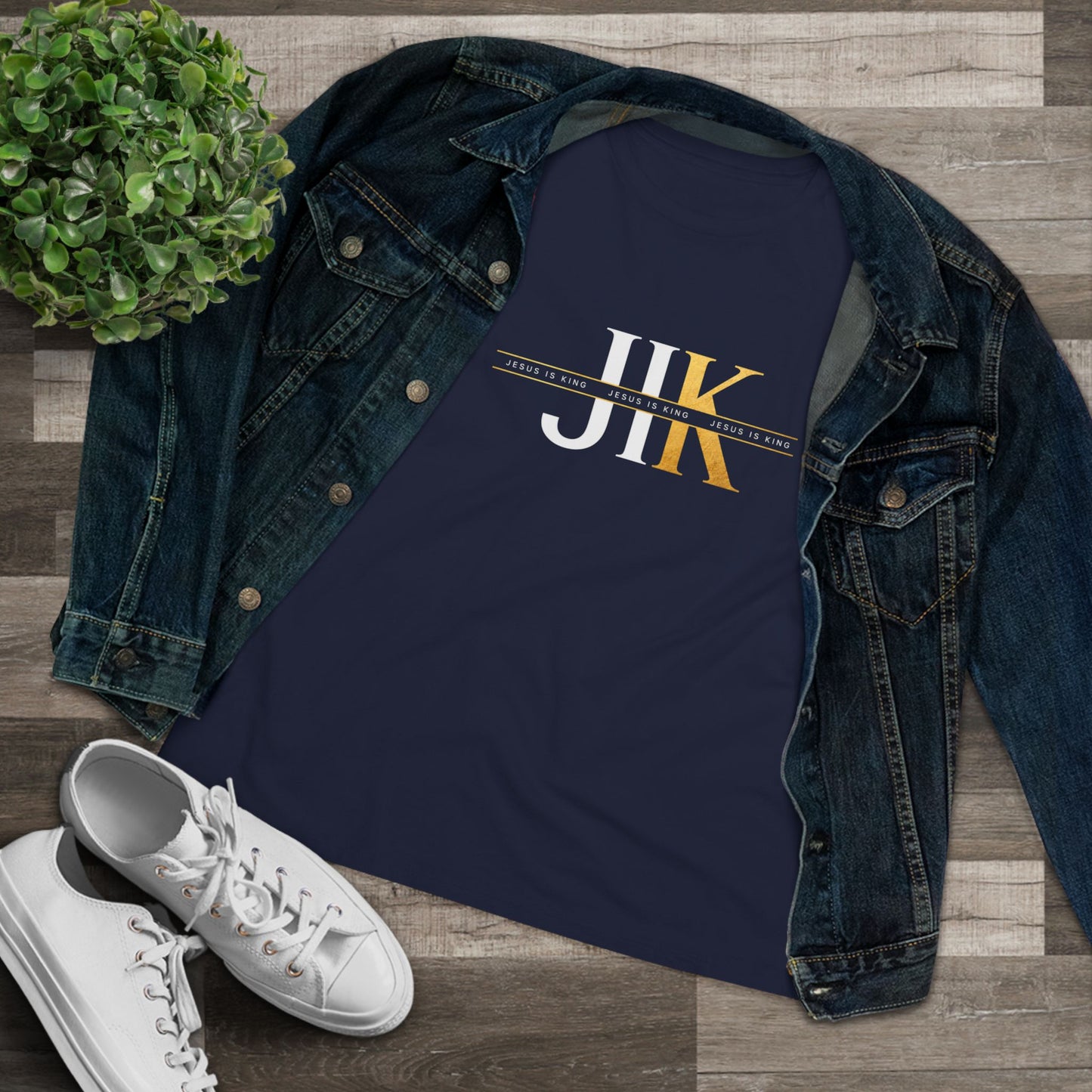 JIK Women's Tee  - Minimal Gold Graphic