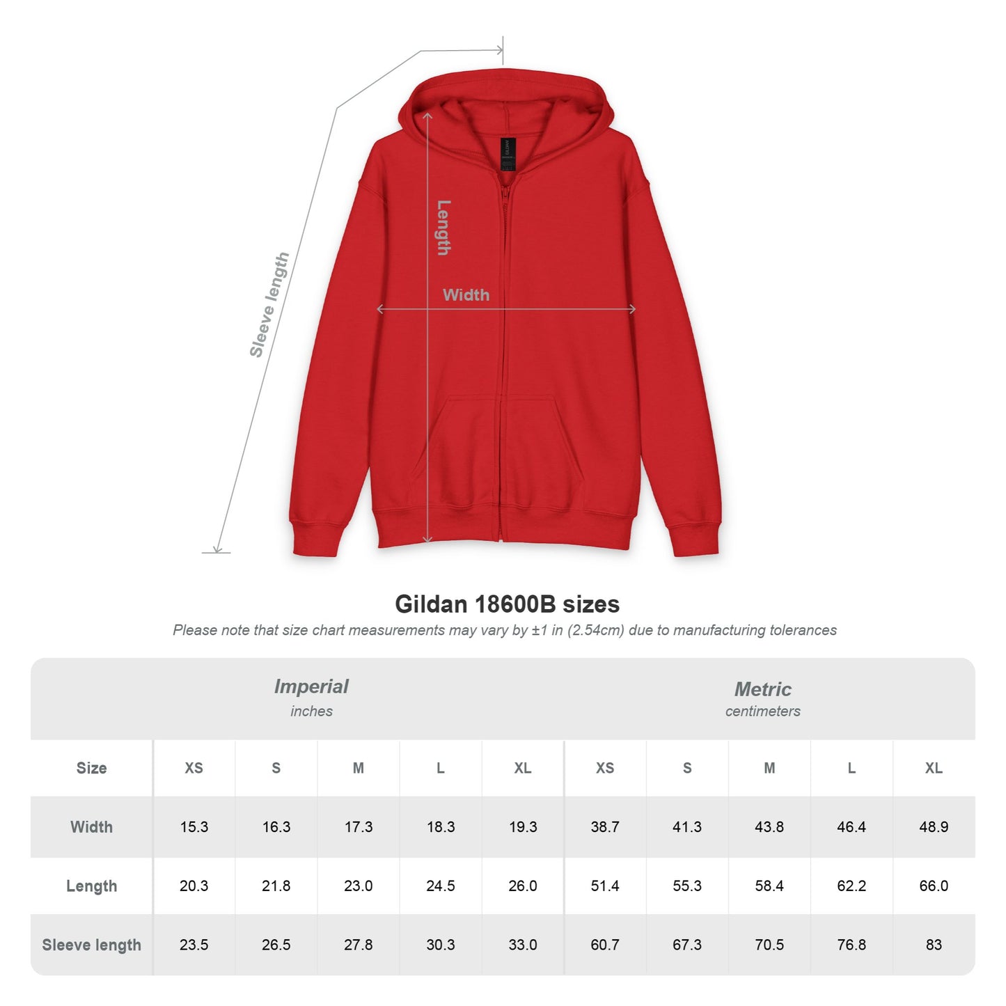 Youth Zip Hoodie — "Jesus Is King" Vertical Cross Design