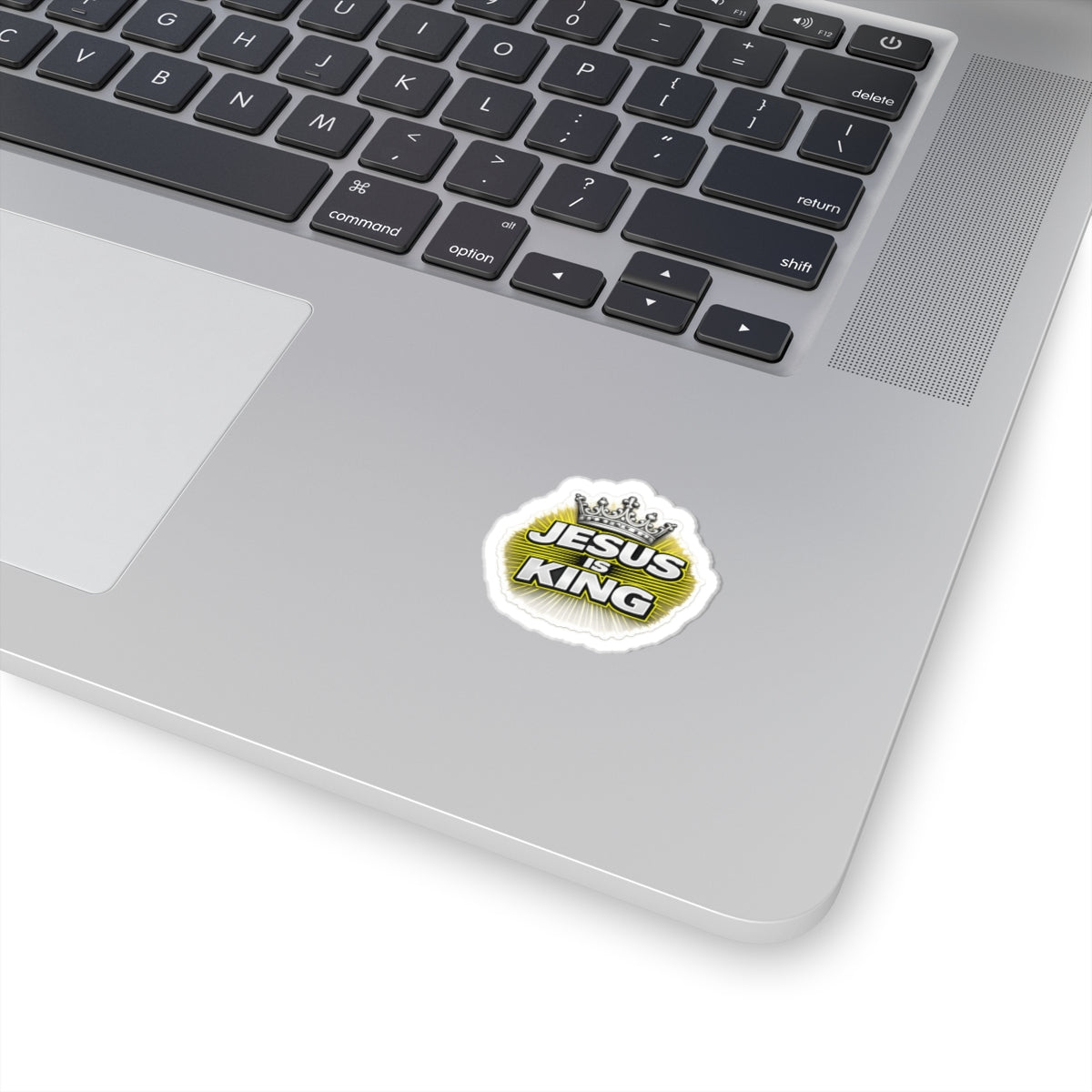 Jesus Is King Kiss — Cut Sticker Crown Decal