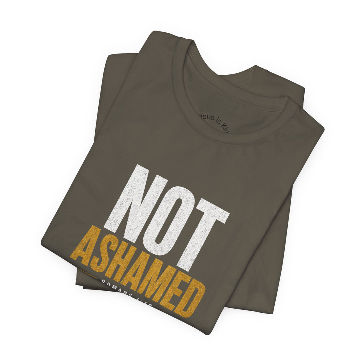 JIK "Not Ashamed" Military Colors Men's Tee