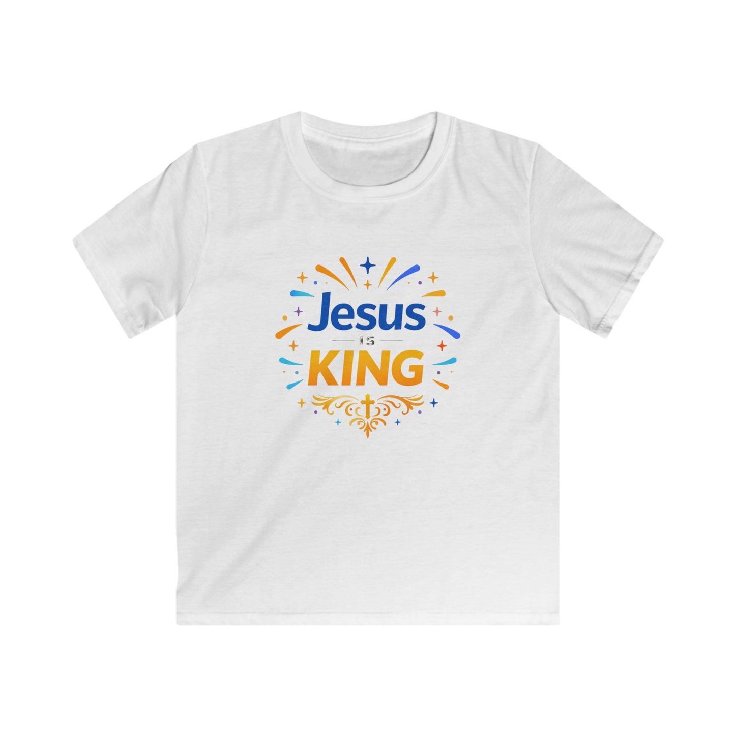 Joy Burst “Jesus Is King” — Kids Tee