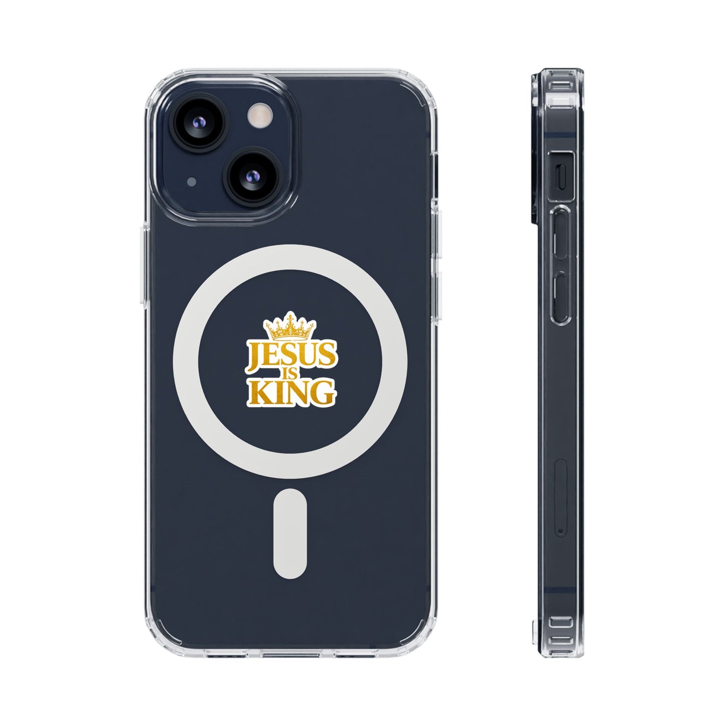 Jesus is King  — Clear Magnetic Phone Case