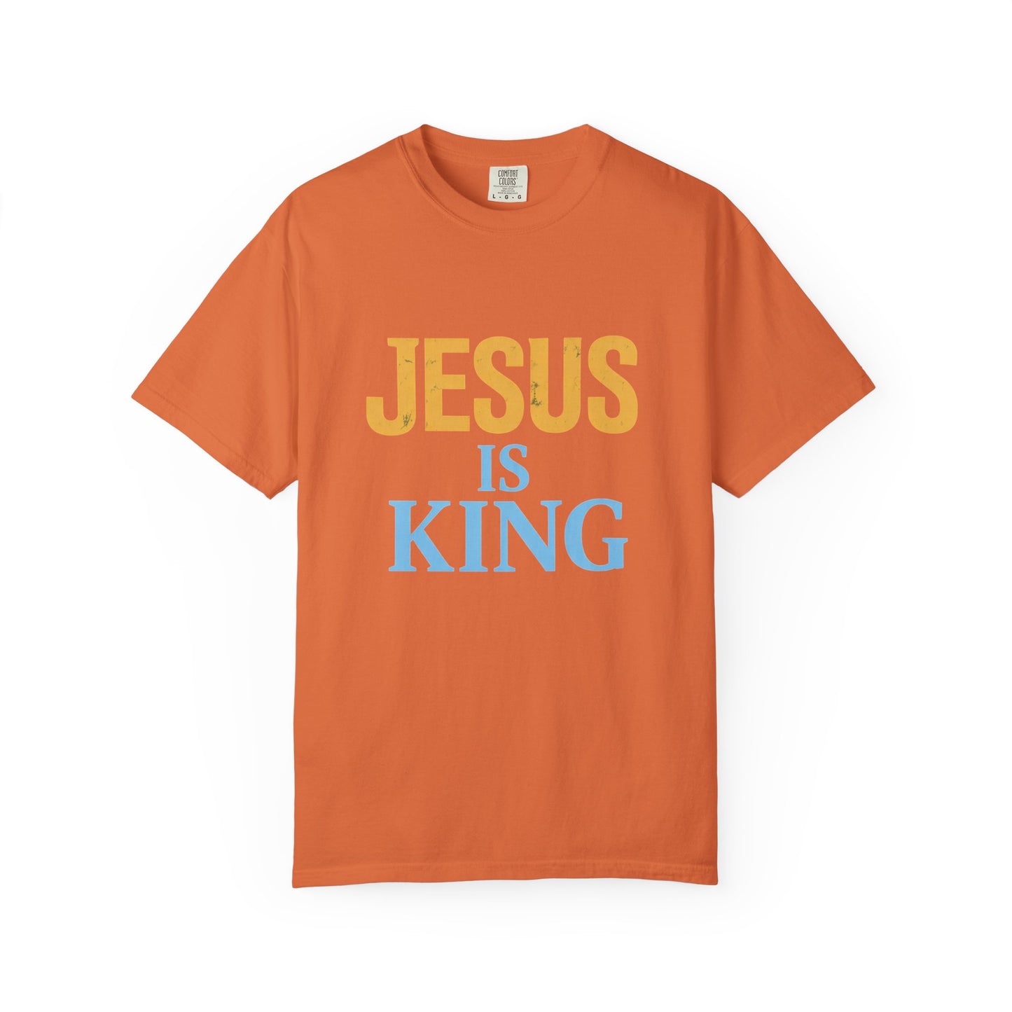 Jesus is King-Classic contrast tee