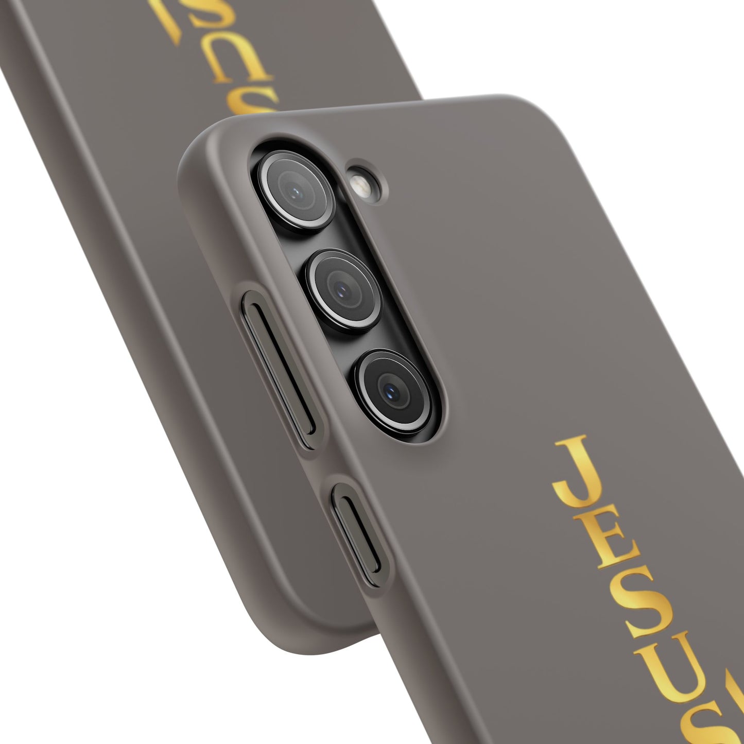 Jesus Is King — Gray Snap Phone Cover