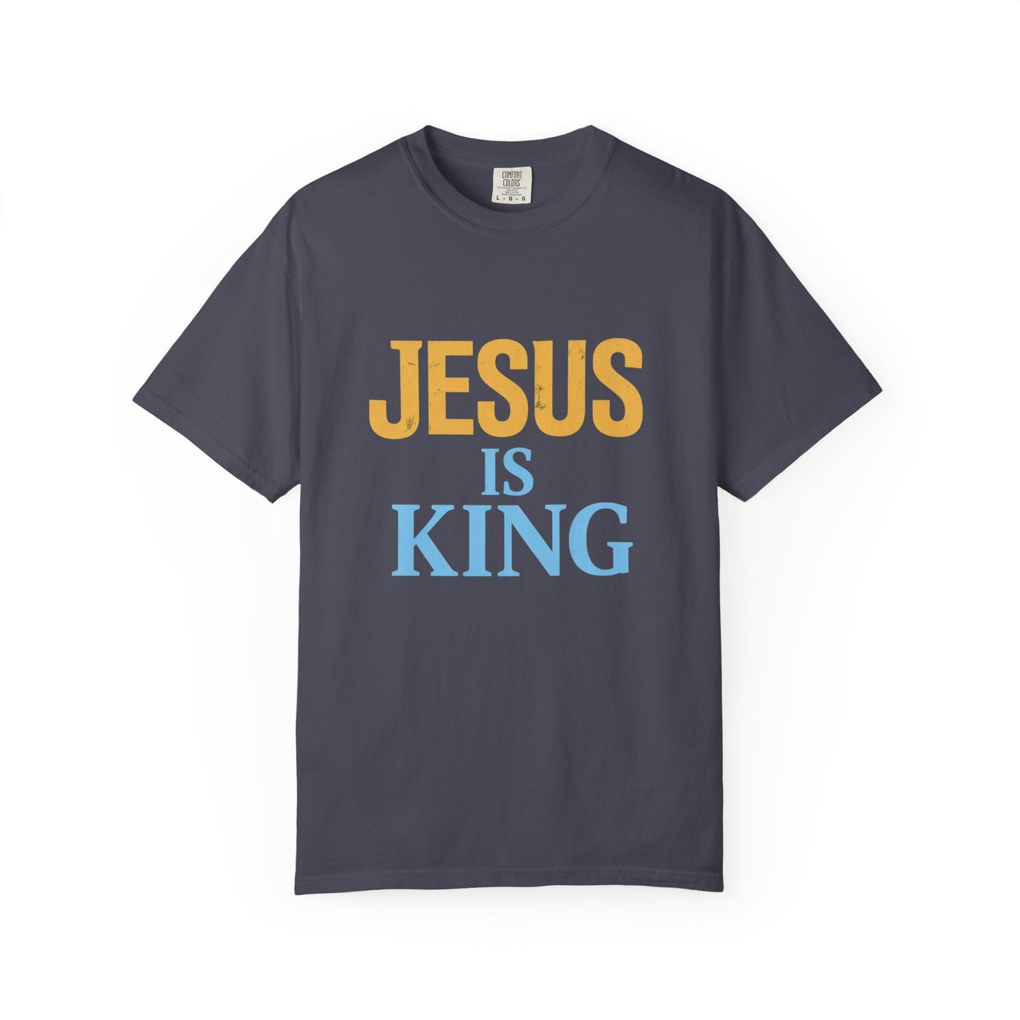 Jesus is King-Classic contrast tee