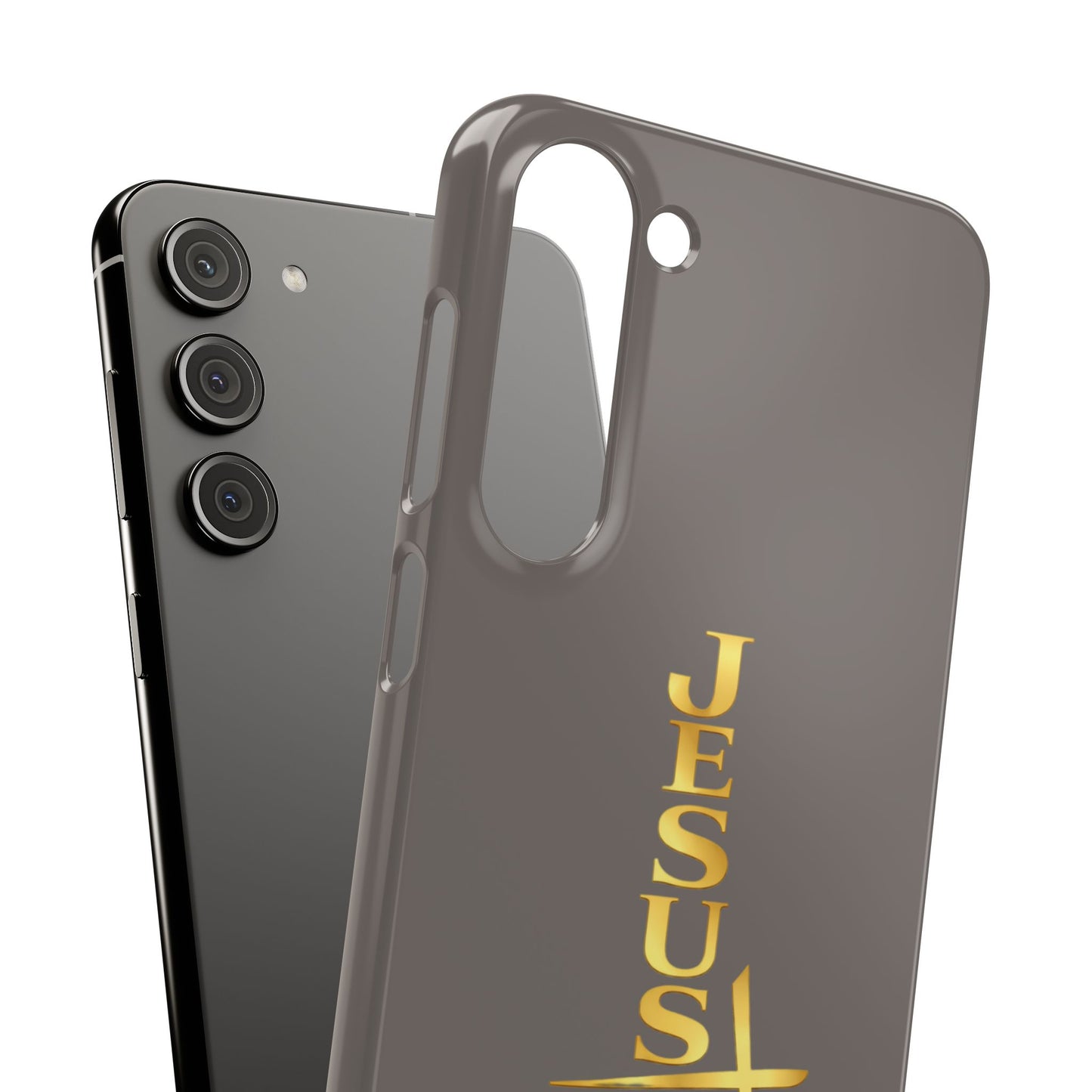 Jesus Is King — Gray Snap Phone Cover