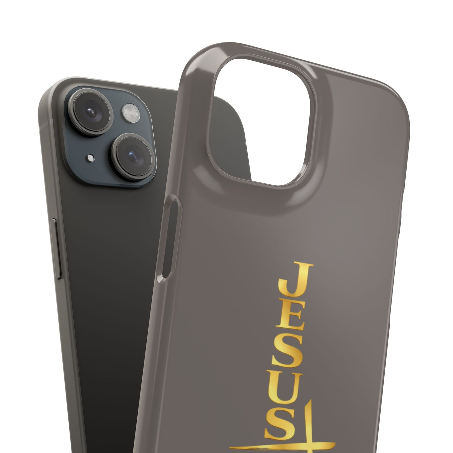 Jesus Is King — Gray Snap Phone Cover