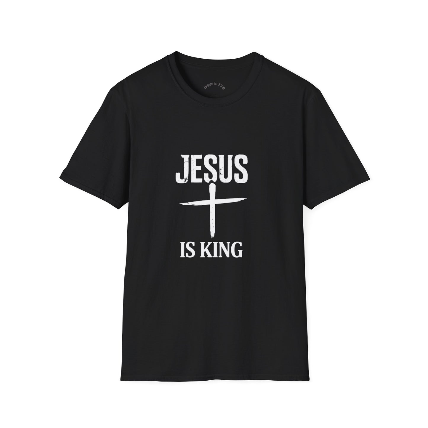 Cross Mark “Jesus Is King” —  Unisex Tee
