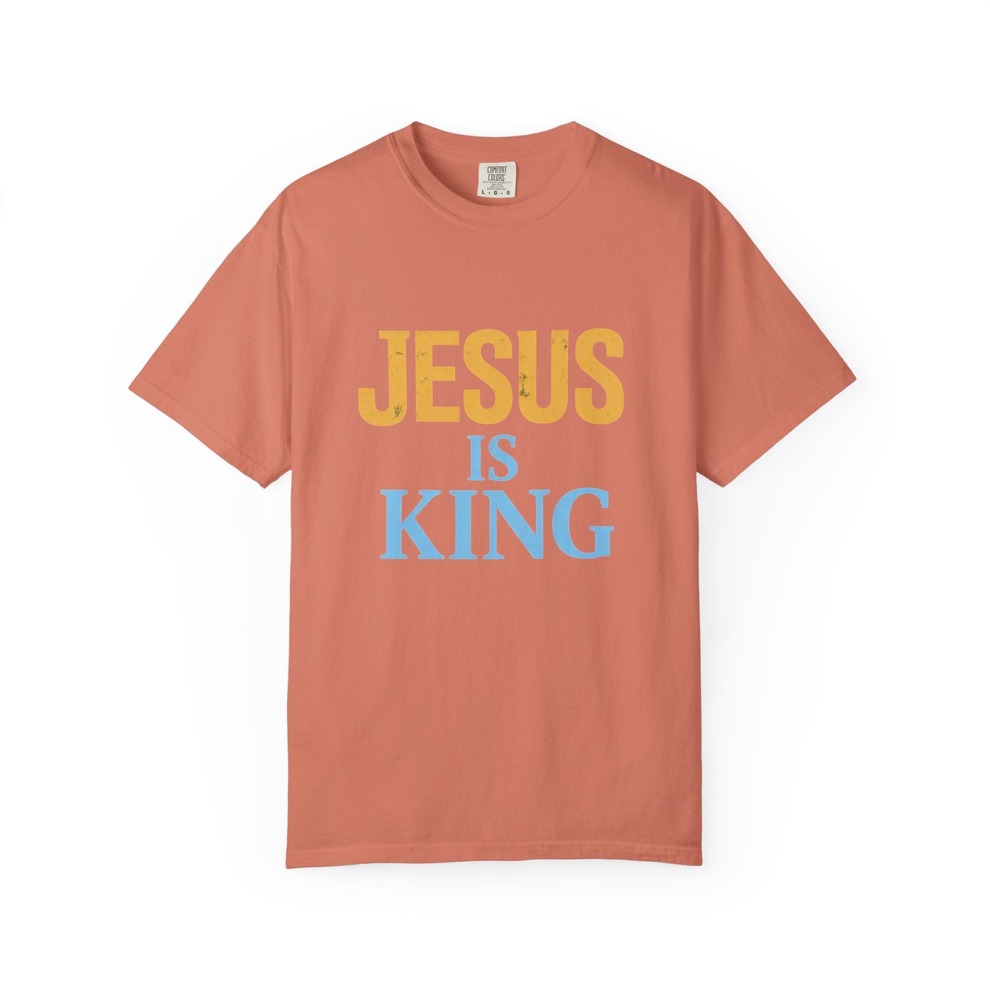 Jesus is King-Classic contrast tee