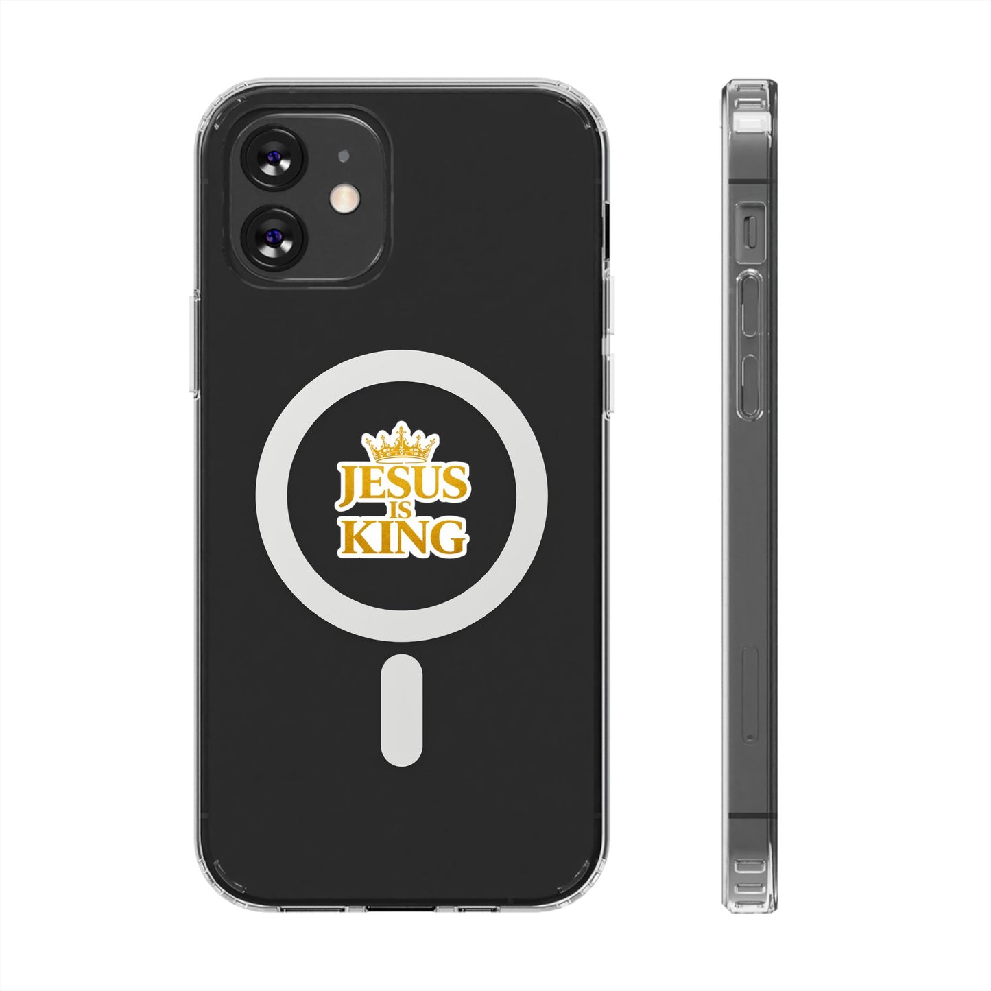 Jesus is King  — Clear Magnetic Phone Case