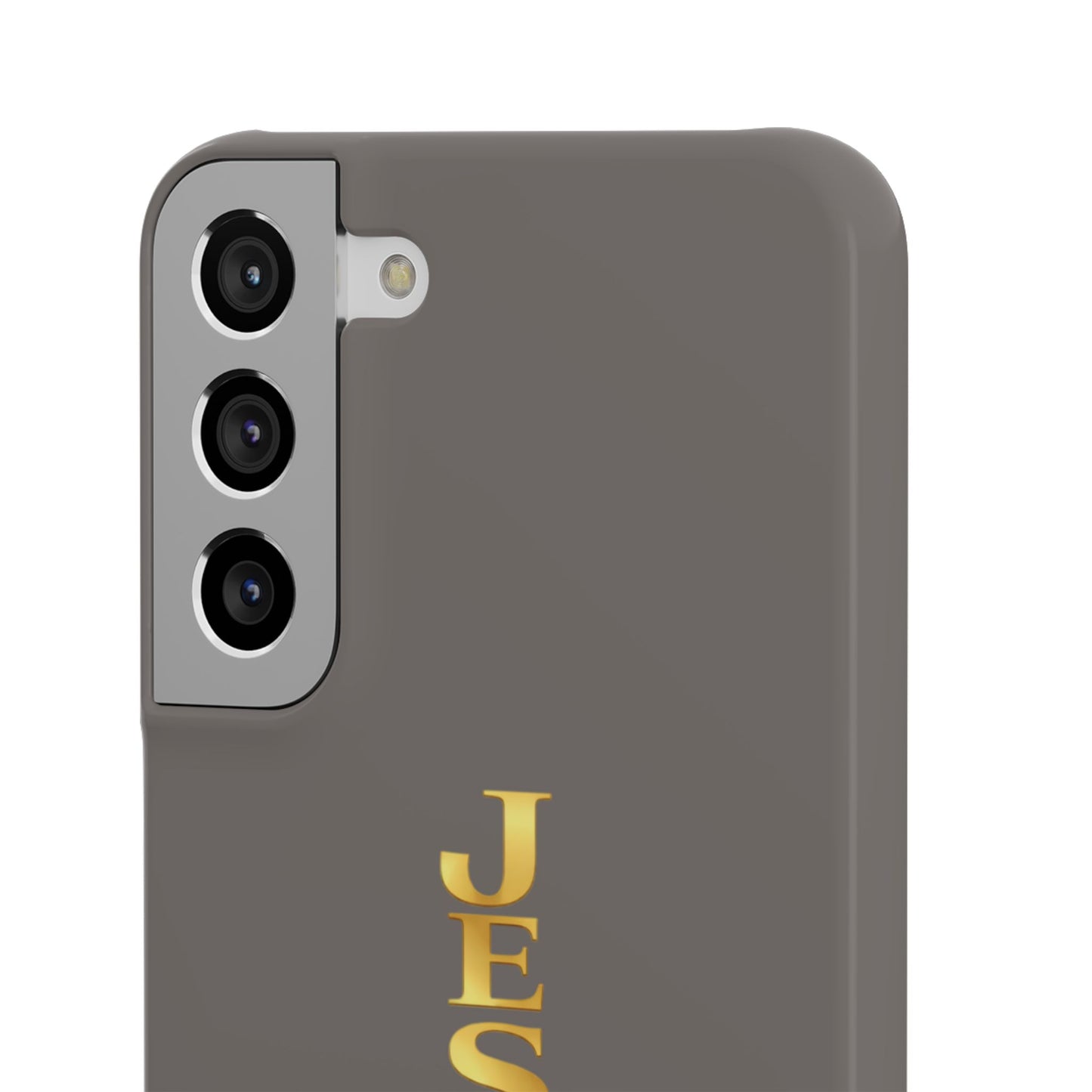 Jesus Is King — Gray Snap Phone Cover