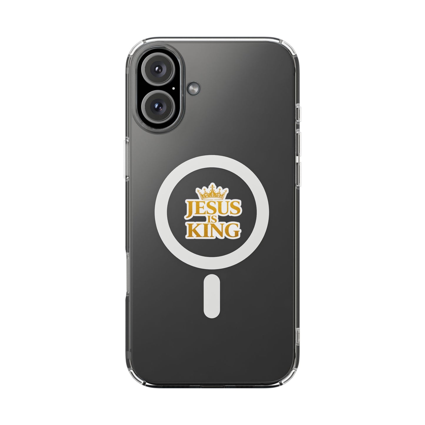 Jesus is King  — Clear Magnetic Phone Case