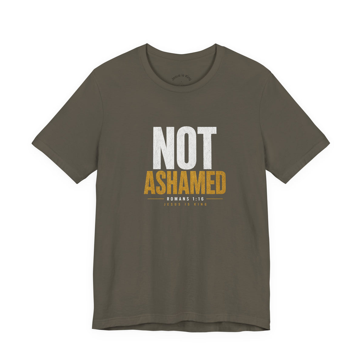 JIK "Not Ashamed" Military Colors Men's Tee