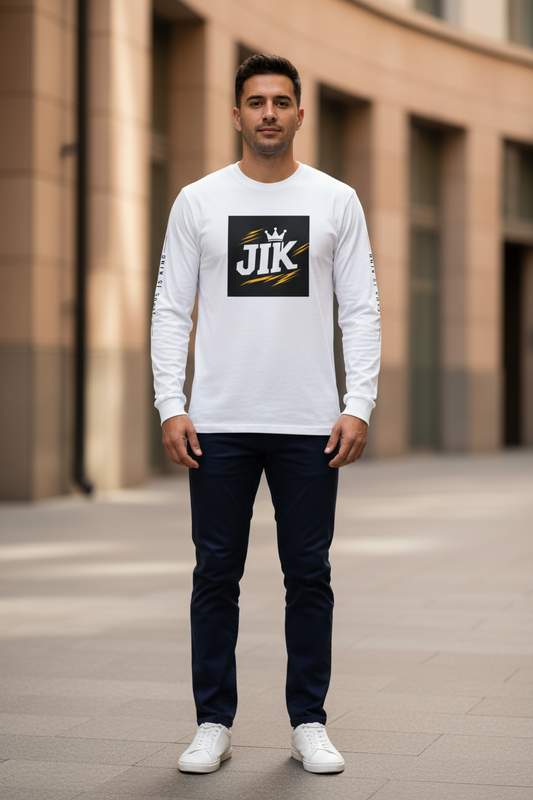 JIK Bold Crown Men's Long Sleeve Tee