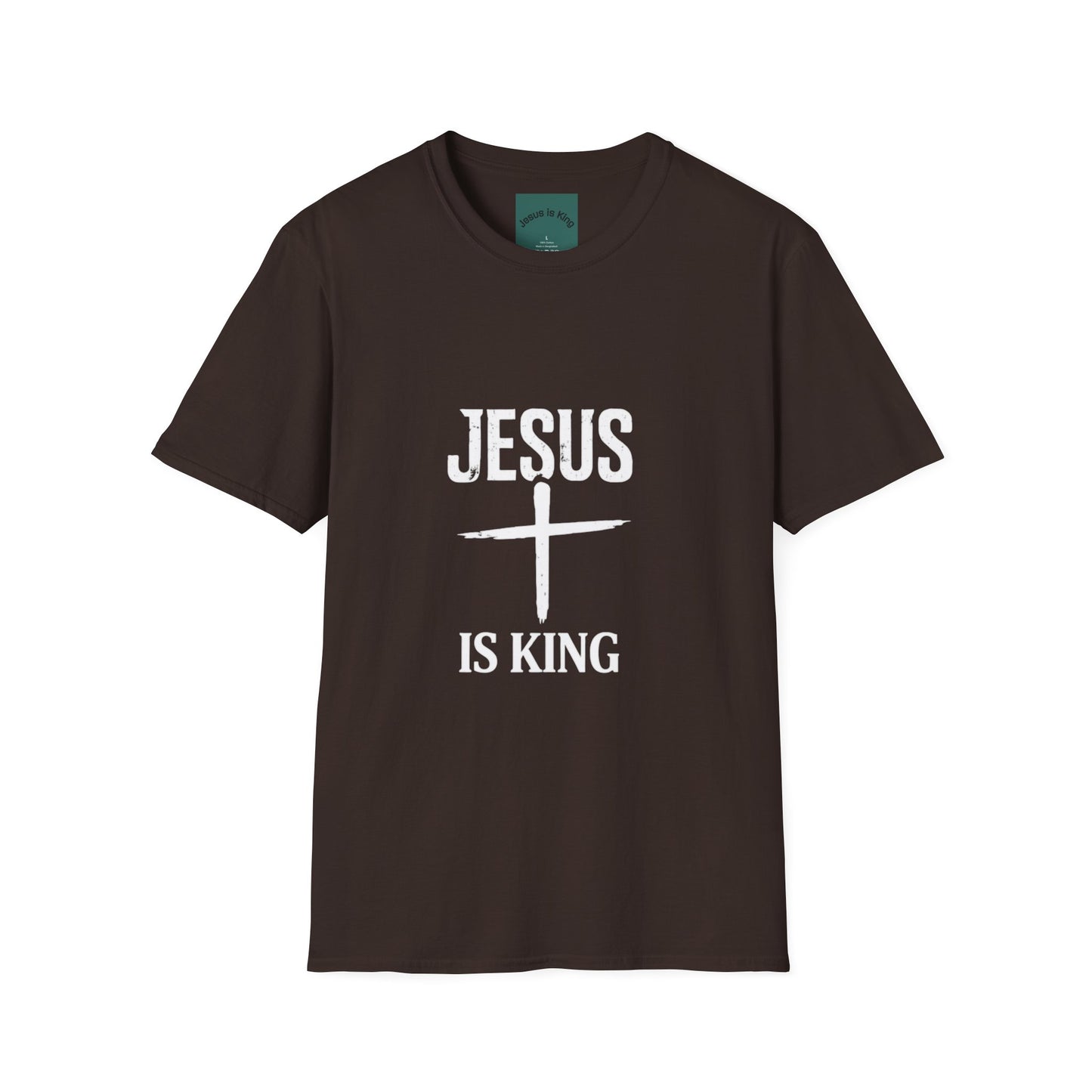 Cross Mark “Jesus Is King” —  Unisex Tee