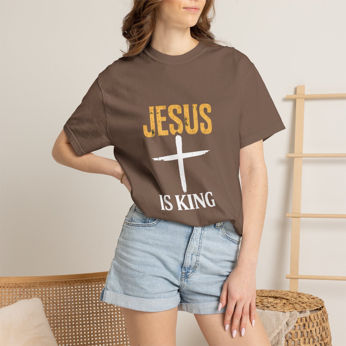 Jesus Is King  —  Faith Tee with Back 'JIK' Print
