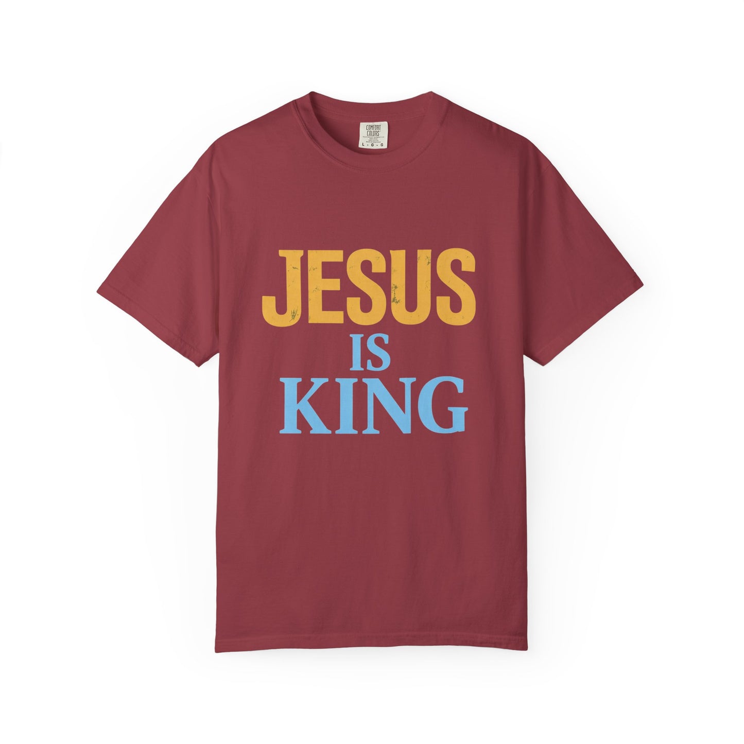 Jesus is King-Classic contrast tee
