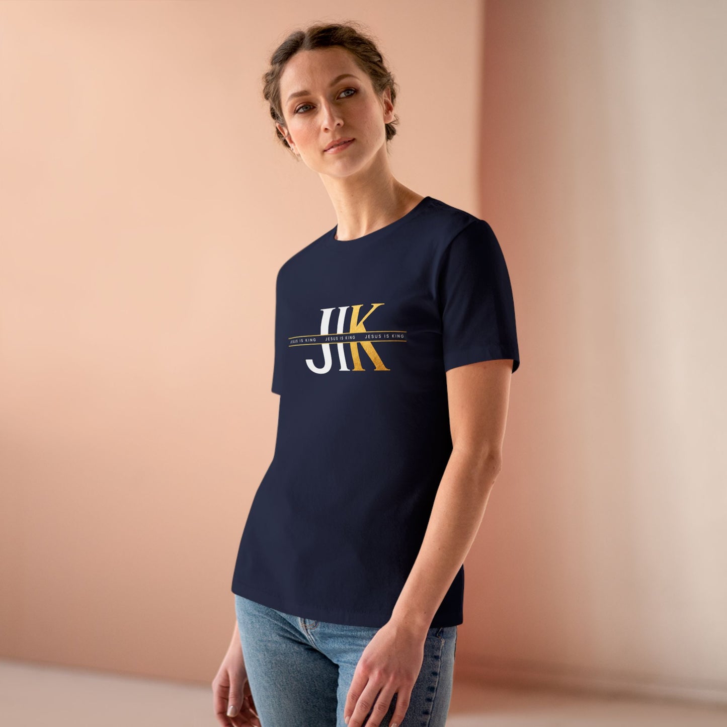 JIK Women's Tee  - Minimal Gold Graphic