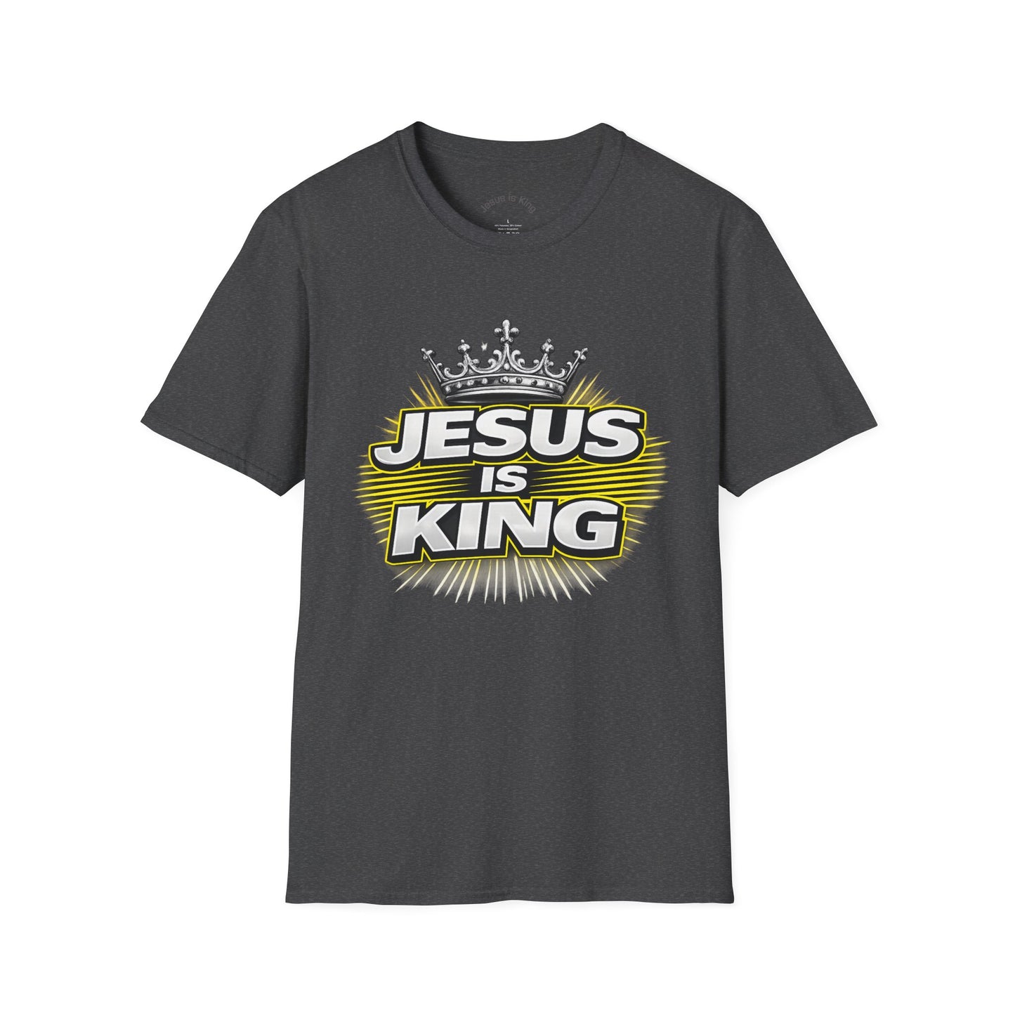 Jesus Is King  — Graphic Tee with Crown
