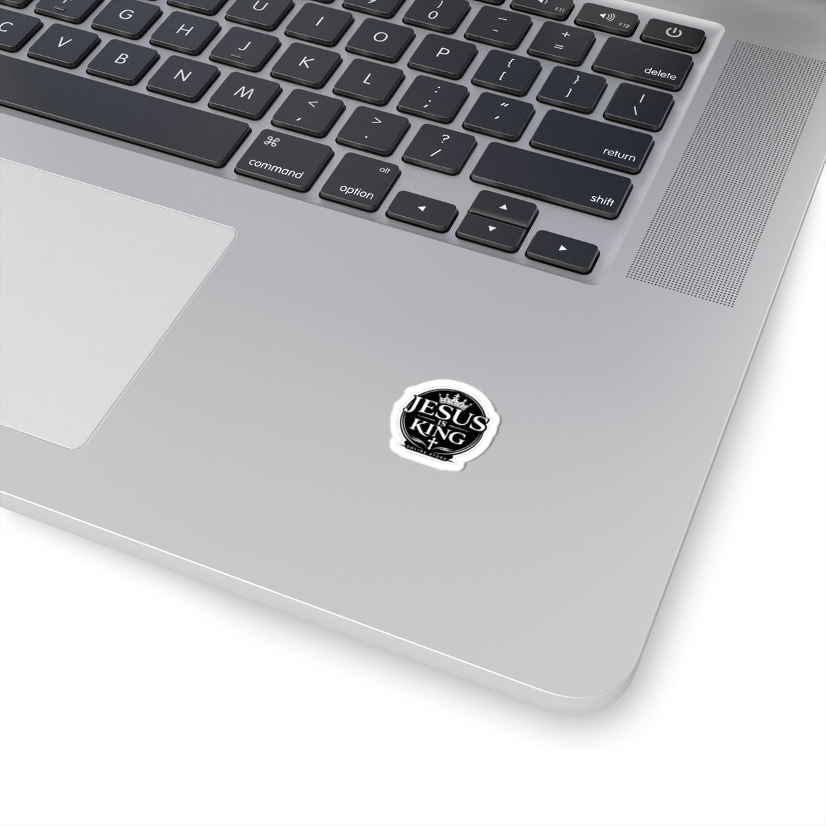 Jesus Is King Kiss —Cut Sticker