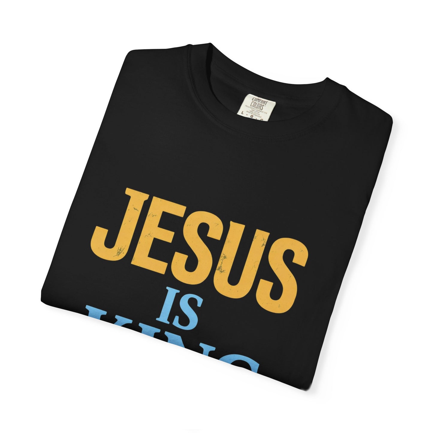 Jesus is King-Classic contrast tee