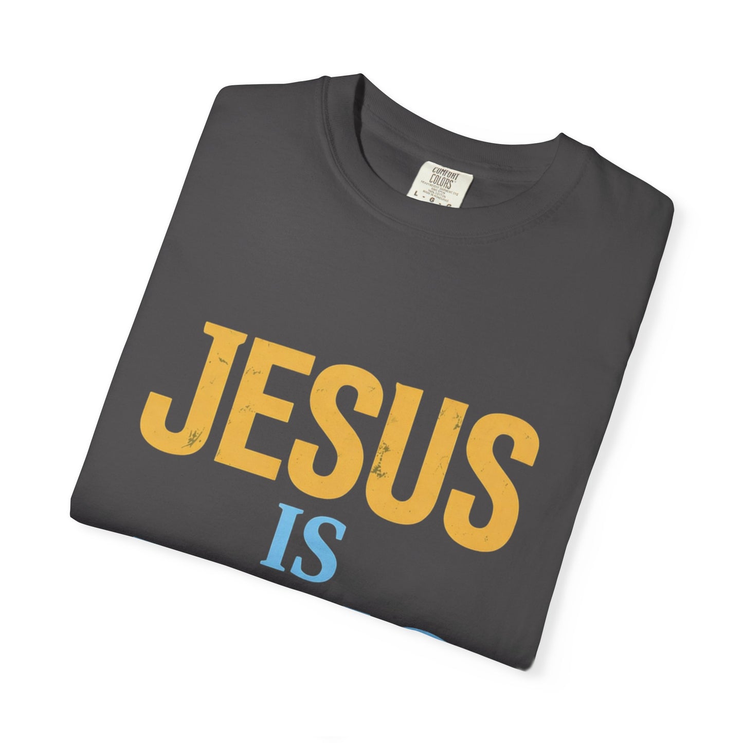 Jesus is King-Classic contrast tee