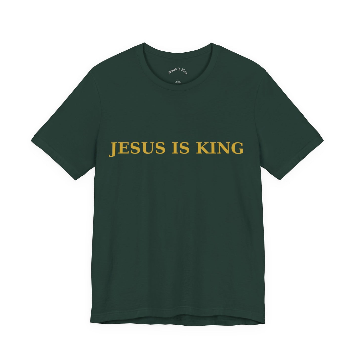 Signature Minimal “Jesus Is King” Tee