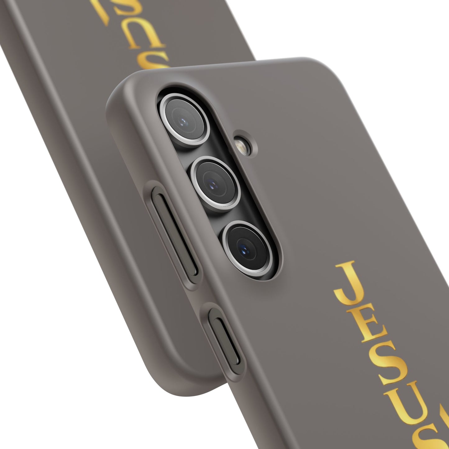 Jesus Is King — Gray Snap Phone Cover